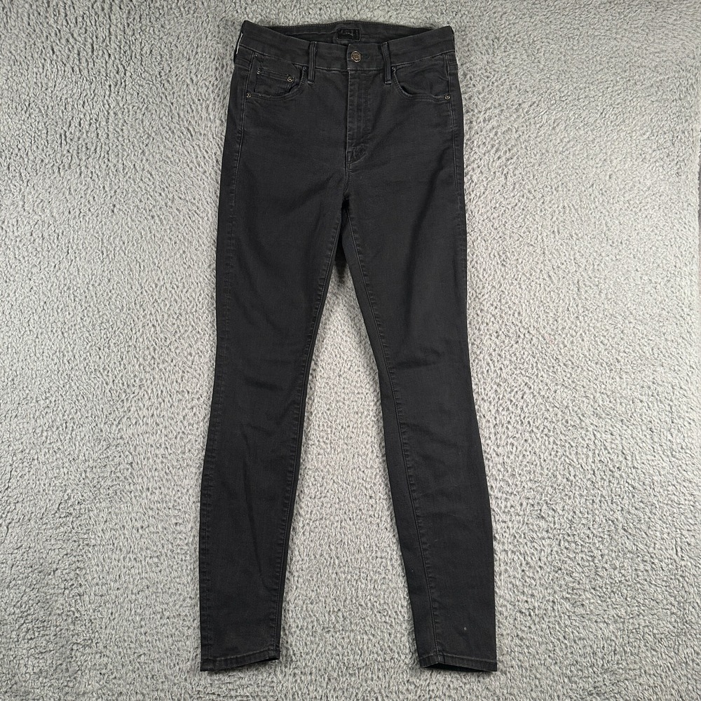 Mother Jeans Women 27 Black The Looker in Not Guilty Dark Wash Made In USA